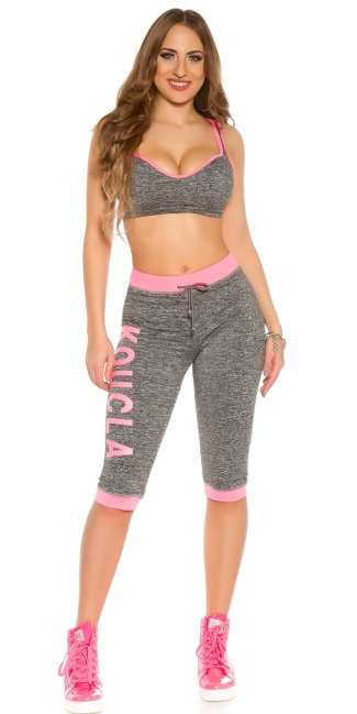 Trendy Workout Outfit Neonfuchsia